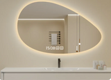 Luminaire Irregular LED Bathroom Mirror – Smart Touch, Creative Backlit Design