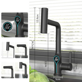Digital Temperature Display Waterfall Bathroom Sink Faucet with Adjustable Spout Mixer