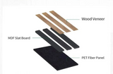 OakSilence Flexible Acoustic Wall Panel – Modern Oak Finish Sound Absorption Panel (0.83 in Thick)