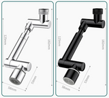 FlexiFlow Pro 360° Rotating & Extendable Faucet Head – Splash-Free, Water-Saving Metal Alloy Aerator