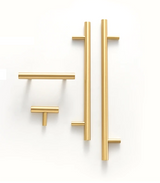 Nurlin T-Bar Brass Handle – Extra Long & Modern for Cabinets, Drawers & Refrigerators