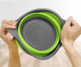 FlexiDrain – Collapsible Silicone Washing & Draining Basket