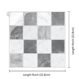 WallStyleX Self-Adhesive 3D Backsplash – Waterproof & Oil-Resistant Tile Stickers (9 x 9 in) for Kitchen & Bathroom