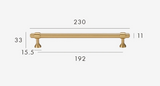 NurlinLux Solid Brass T-Bar Handles – French-Style Luxury Knobs for Cabinets, Drawers & Doors