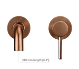 Modern Wall Mounted Dual Hole Bathroom Faucet