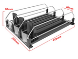 CoolSlide Automatic Beverage Organizer – Adjustable Can Storage for Fridge & Kitchen