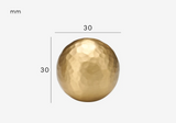 ForgeLuxe Handcrafted Solid Brass Cabinet Handle – Hammered Finish in Matte Gold & Antique Bronze (5.04 in)