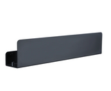 Matte Black Aluminum Wall Shelf Organizer with Hooks – Bathroom Storage Rack | Space Saving | Rustproof Design
