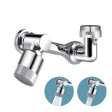 FlexFlow 1080° Swivel Faucet Extender – Water-Saving Multi-Angle Tap Nozzle for Kitchen & Bathroom