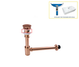 AquaStop Brass Odor-Sealing Sink Drain & Pop-Up Trap Set – Premium Bathroom & Vanity Drain Kit