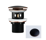 LuxePop Pop-Up Drain Stopper – Elegant Bathroom Sink Solution in Black, Gold & Rose Gold