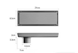 AeroDrain Stainless Steel Shower Floor Drain – Odor-Blocking Square Drain Cover in Brushed 304 Stainless Steel