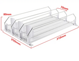 CoolSlide Automatic Beverage Organizer – Adjustable Can Storage for Fridge & Kitchen