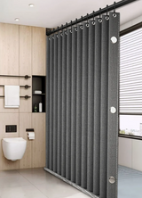 MagnaFold Foldable Magnetic Shower Curtain – Waterproof Curtain for Walk-In Showers