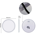 Luvodi Round Smart LED Bathroom Mirror – Touchscreen, Anti-Fog & Adjustable Lighting (24-Inch)