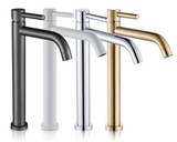 Modern Bathroom Sink Faucet in Black or Gold Finish – Single Handle Basin Mixer for Hot and Cold Water