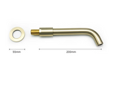 Wall-Mounted Sink Spout in Solid Brass – Modern Replacement Outlet in Multiple Length Options