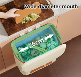 EcoBin Kitchen & Bathroom Wall Trash Can – 8.5L / 12L with Lid – Space-Saving Bin for Cabinets, Under-Sink & Compost