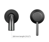 Modern Wall Mounted Dual Hole Bathroom Faucet