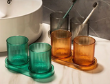 ColorSip HomeCup – Colorful Anti-Tip Bathroom Cup for Toothbrush & Rinsing