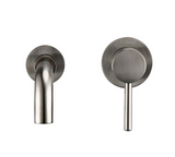 Modern Wall Mounted Dual Hole Bathroom Faucet