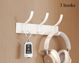 Luxe BlackHook Aluminium Wall Hooks – Clothes & Towel Rack for Bathroom and Kitchen