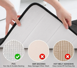 LuxSoft Memory Foam Bath Mat – Non-Slip Water-Absorbent & Machine-Washable – Comfortable 3D Bathroom Rug
