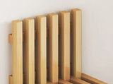 Ultra-Narrow Folding Wall Bench – Drill-Free Solid Bamboo Entryway Stool | Space-Saving Nordic Design