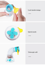 EcoStream 360 – Universal Faucet Aerator with 360° Rotation & Water-Saving Function