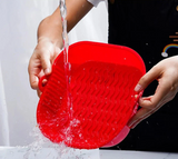 AirBake – Silicone Airfryer Pan & Baking Tray | Reusable Square BBQ & Oven Mat