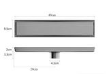 AeroDrain Stainless Steel Shower Floor Drain – Odor-Blocking Square Drain Cover in Brushed 304 Stainless Steel