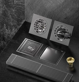 AquaShield Square Stainless Steel Floor Drain – Odor-Free Shower Drain for Modern Bathrooms