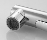 Pull-Out Bathroom Sink Faucet with Oral Rinse Function and Hot Cold Mixer
