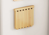 Ultra-Narrow Folding Wall Bench – Drill-Free Solid Bamboo Entryway Stool | Space-Saving Nordic Design