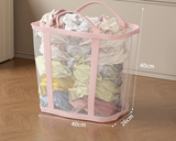 BreezeFold Collapsible Laundry Hamper – Breathable & Versatile Storage