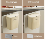 FlexiBin Kitchen Wall Trash Can – 8.5L / 12L with Lid – Hygienic Bin for Cabinets, Under-Sink & Compost