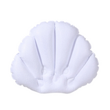 AquaLuxe Inflatable Spa Bath Pillow with Neck Support – Soft Terry Comfort with Suction Cups
