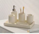 ZenTerra Wabi-Sabi Bathroom Set – European Natural Stone Accessories for Home & Hotel