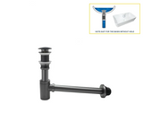 AquaStop Brass Odor-Sealing Sink Drain & Pop-Up Trap Set – Premium Bathroom & Vanity Drain Kit