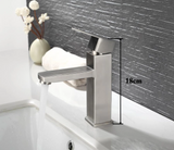 Matte Black Bathroom Sink Faucet with Single Handle Hot and Cold Mixer