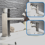 Matte Black Bathroom Sink Faucet with Single Handle Hot and Cold Mixer