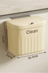 FlexiBin Kitchen Wall Trash Can – 8.5L / 12L with Lid – Hygienic Bin for Cabinets, Under-Sink & Compost