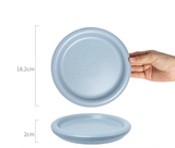 SweetMacaron Ceramic Breakfast & Dessert Plate – Fresh Colors, Round Design & Versatile Use