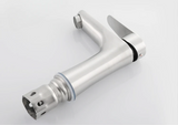 Premium Stainless Steel Bathroom Sink Mixer Tap with Hot and Cold Water Control
