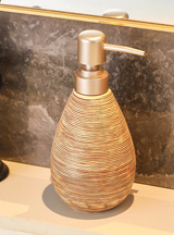 CeramiLux Vintage Bathroom Set – Shower Gel Bottle, Toothbrush Holder & Mouthwash Cup