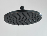 POIQIHY Rainfall Shower Head Antique Brass Gold – Round Fixed Showerhead | Wall Mounted | Spa-Like Water Flow