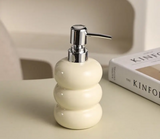 PureCeram Luxe Ceramic Soap Dispenser – Elegant Bottle for Bathroom, Kitchen & Hotel