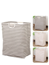 EcoFold Waterproof Cotton Laundry Hamper – Compact, Portable & Sustainable