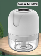PowerChop Mini USB Electric Food Chopper – Cordless Garlic & Veggie Mincer (3.4 oz / 8.5 oz)