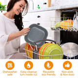AirBake – Silicone Airfryer Pan & Baking Tray | Reusable Square BBQ & Oven Mat